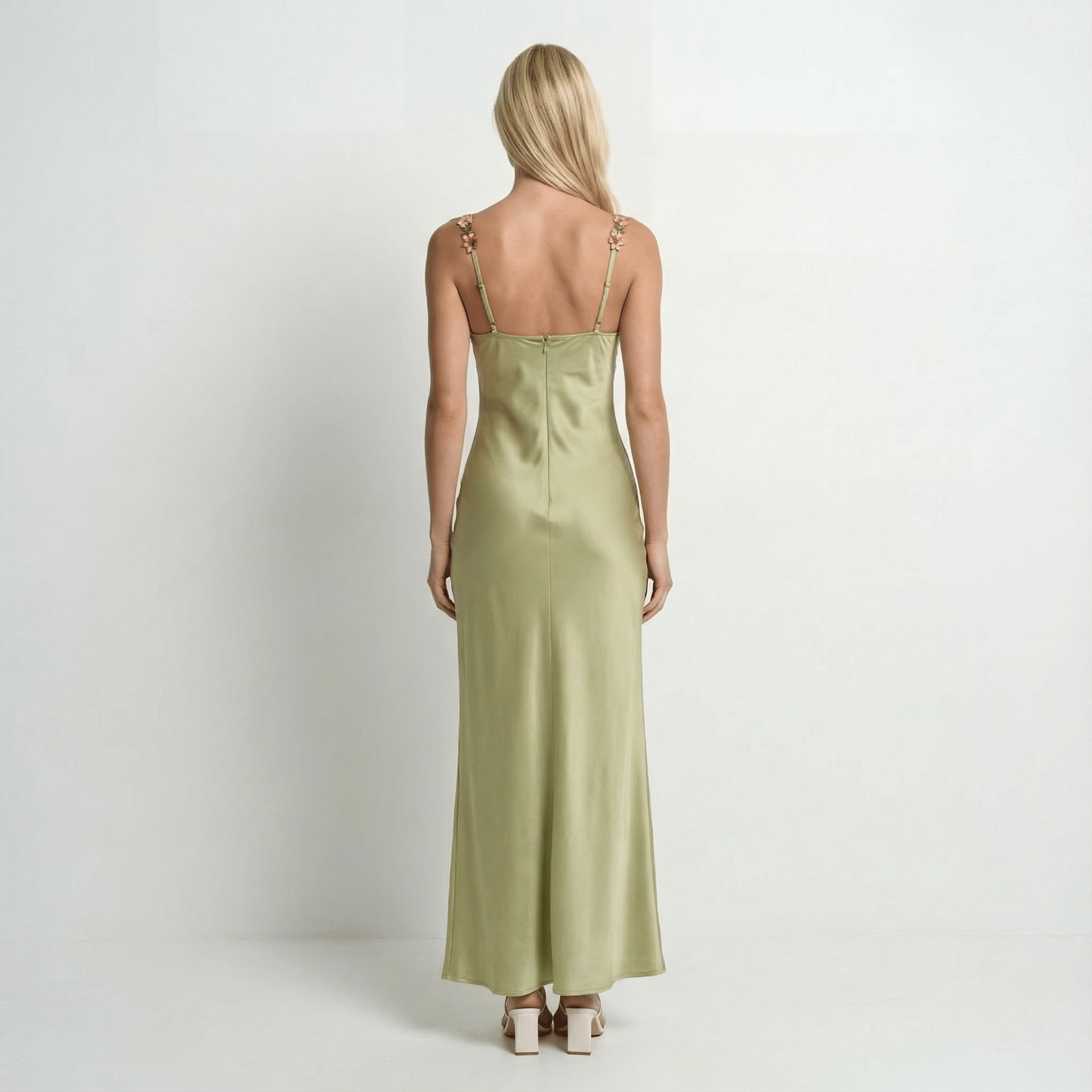 Floral Embroidered Maxi Dress Sleeveless3