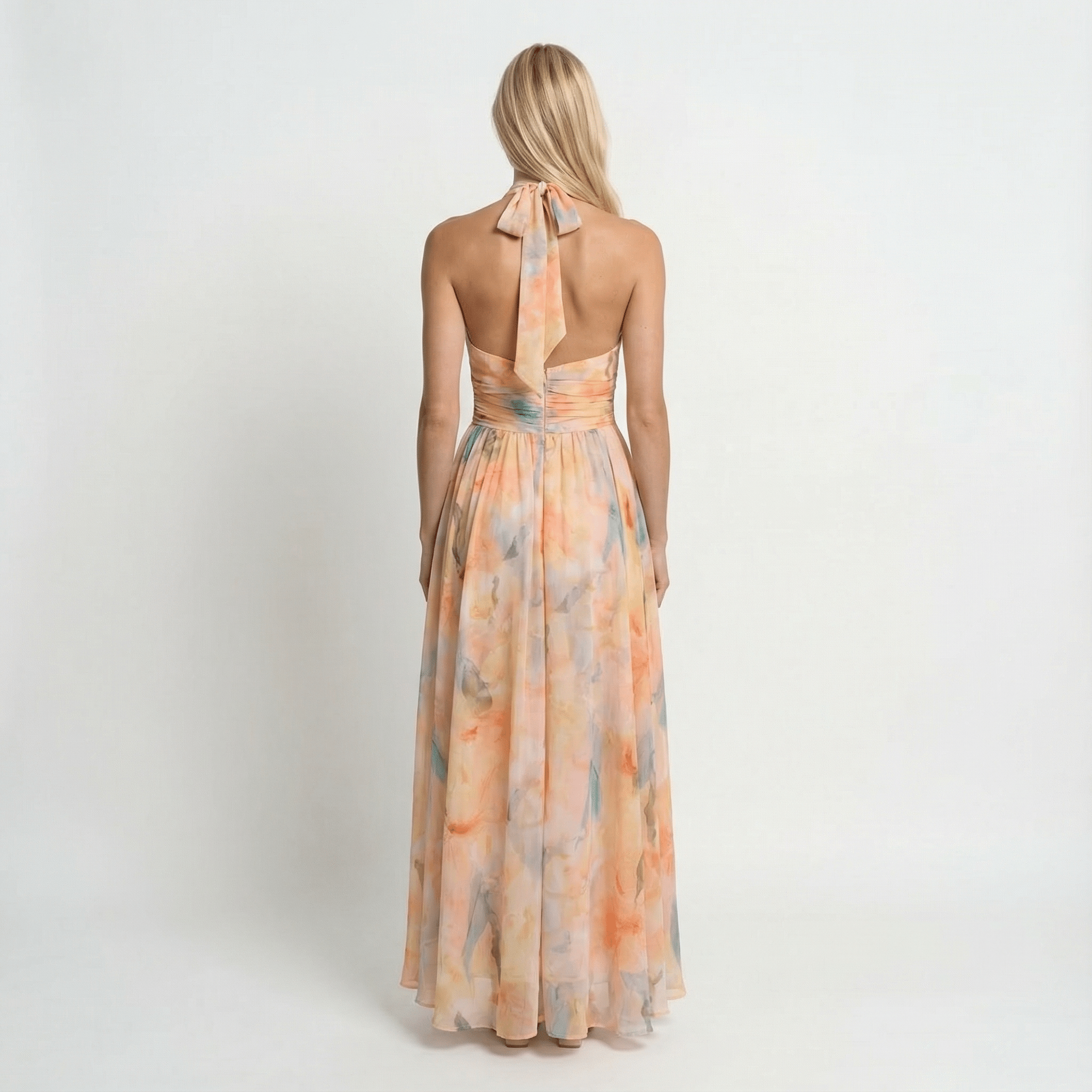 Watercolour Halter Maxi Dress Relaxed3