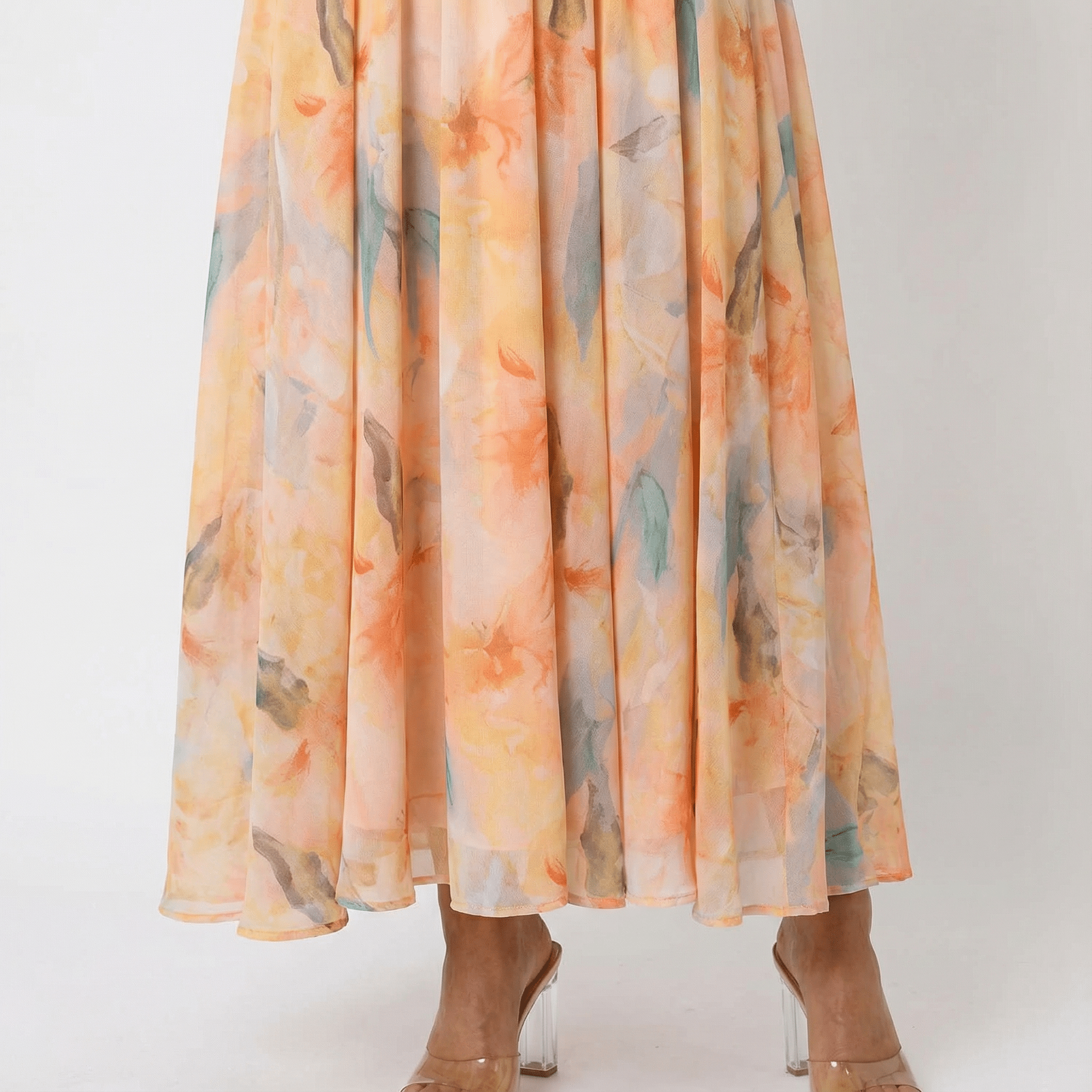 Watercolour Halter Maxi Dress Relaxed5